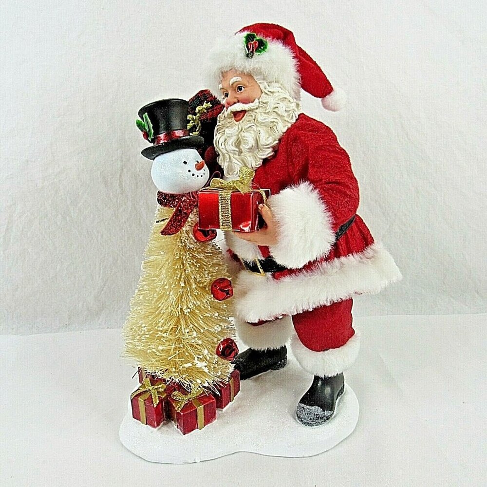 Dept 56 Possible Dreams Santa Snowman Tree  Clothtique Branching Out 2015